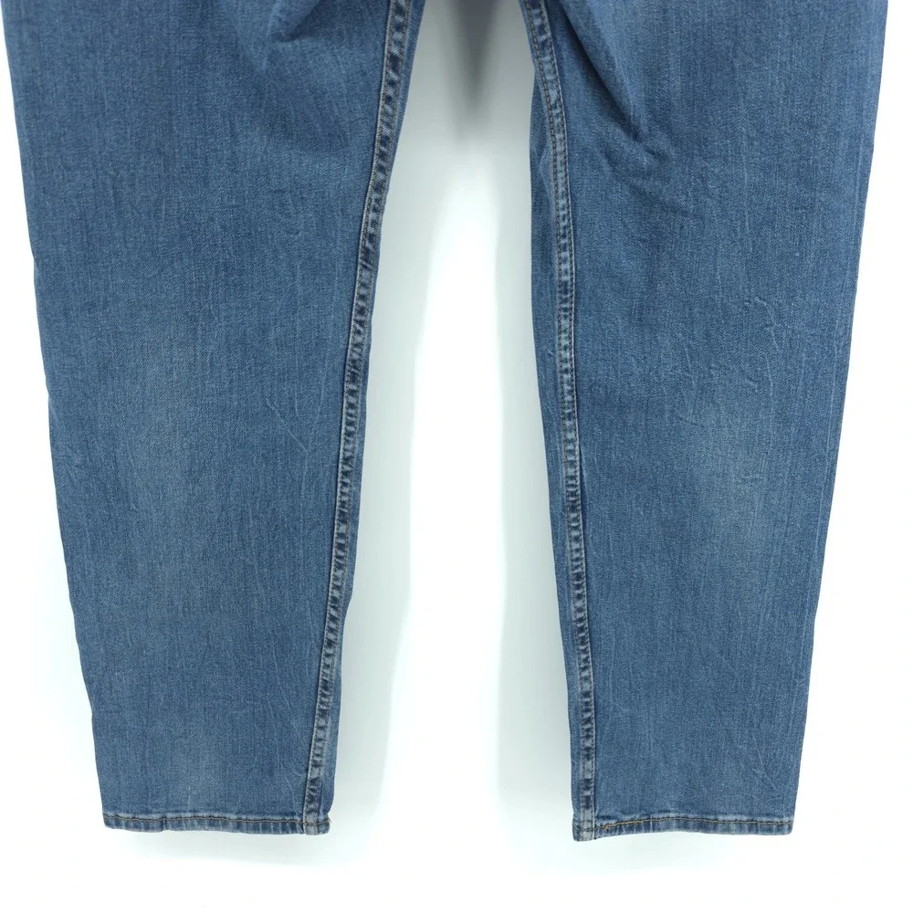 Levi's 502 Blue Jeans Mens 38X32‎ Measured 38X31 Taper Fit Comfort Stretch Denim
